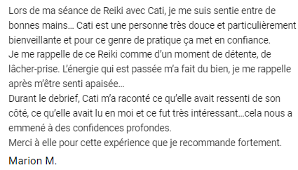 Avis Reiki Marion